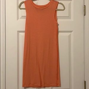 Alice + Olivia orange stripped body con dress